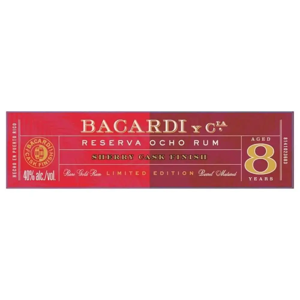 Bacardi Reserva Ocho Rum Sherry Cask Finish - Image 2