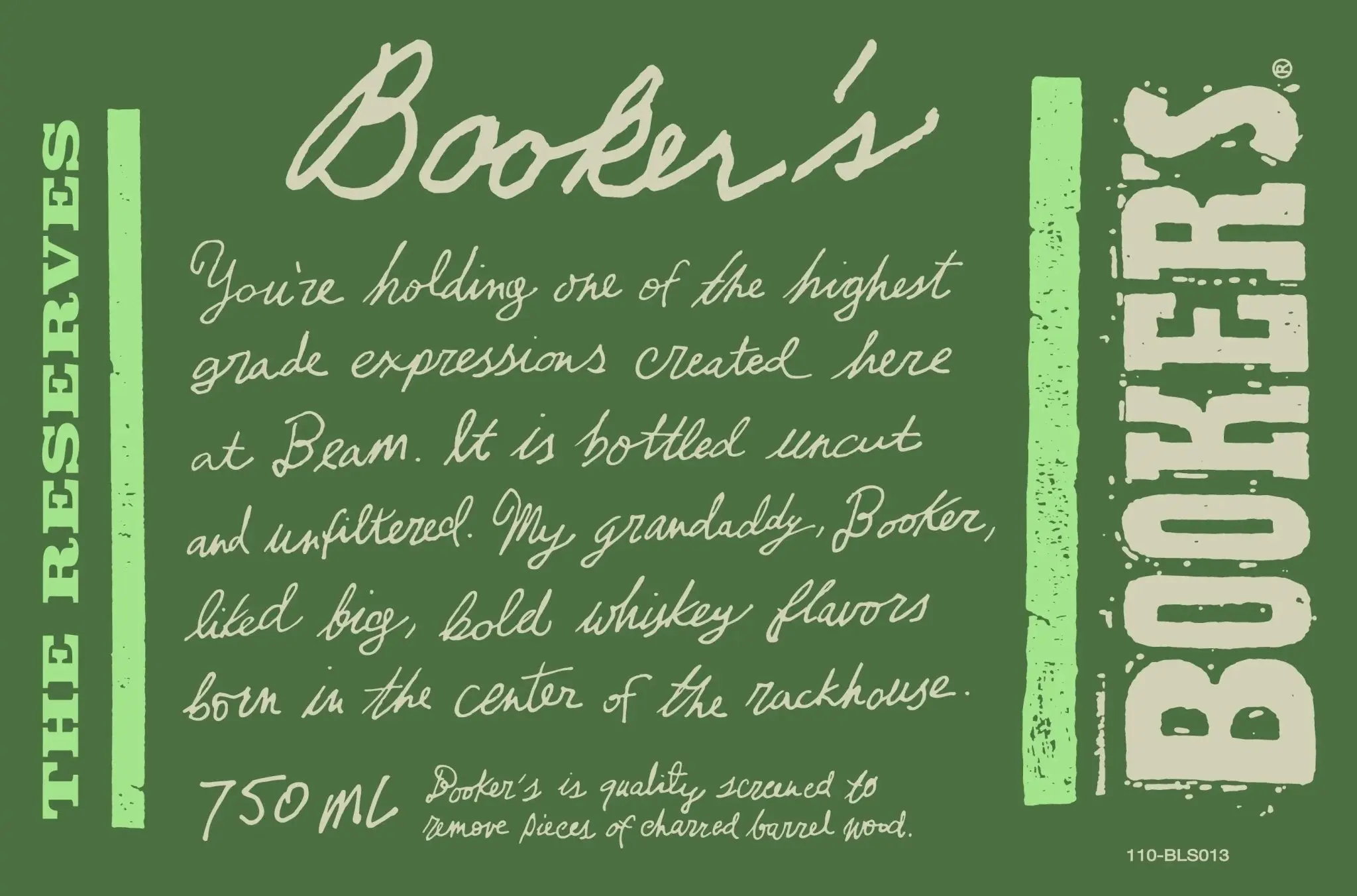 Booker’s The Reserves 2026 Batch Kentucky Straight Rye Whiskey Finished in Apple Brandy Barrels & Infused with Cinnamon - Image 2