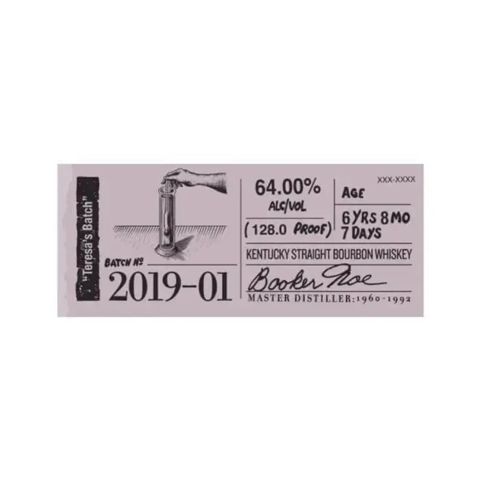 Booker's Bourbon 2019-01 “Teresa's Batch”