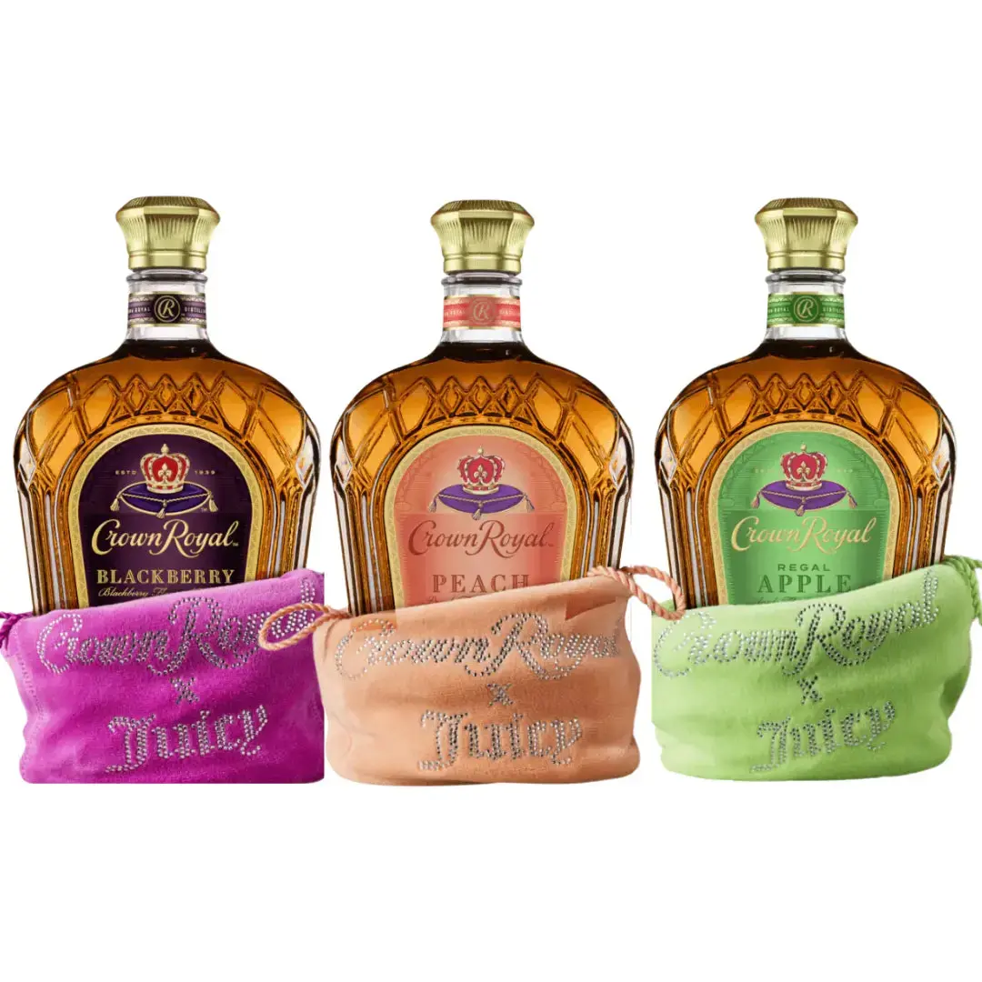 Crown Royal x Juicy Couture Limited Edition Flavored Whisky 3-Bottle Bundle (Pre-Order)