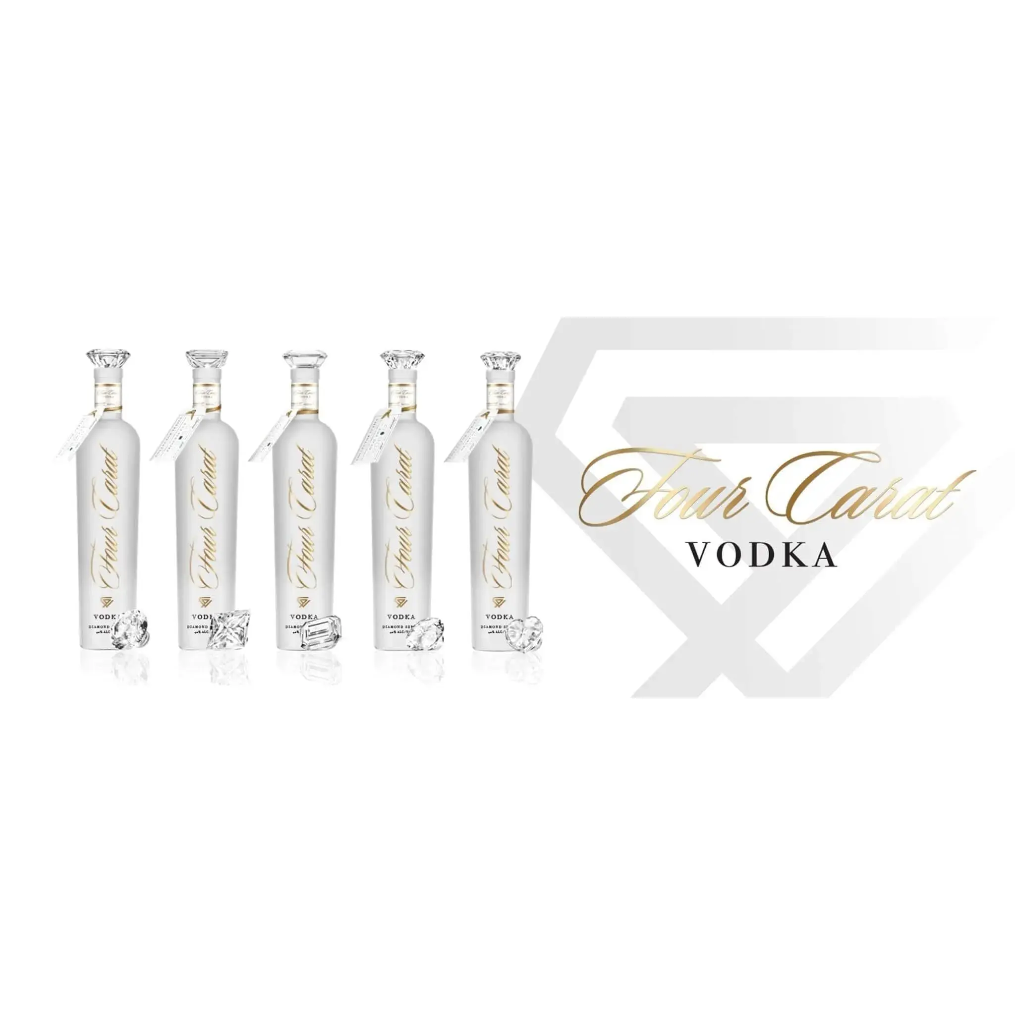 Four Carat Vodka Collectors Edition With Diamond Cut Closure (Full Set) - Image 13
