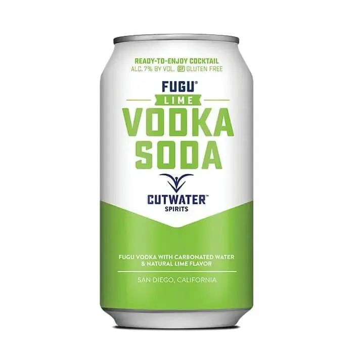Fugu Lime Vodka Soda (4 Pack - 12 Ounce Cans)