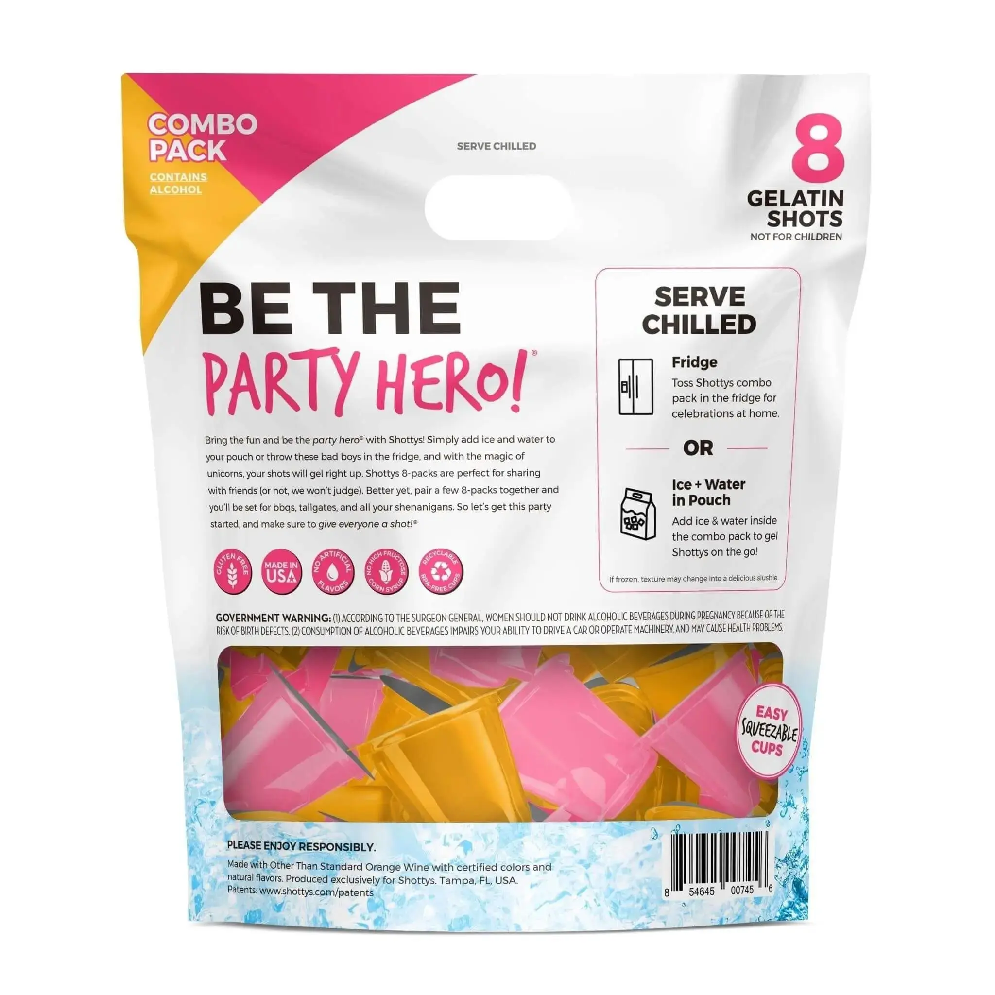 Shottys Strawberry Lemonade/Peach Mango Gelatin Shots (8 shots) - Image 2