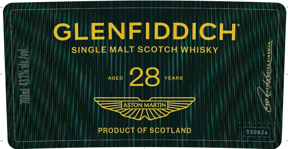 Glenfiddich 28 Year Aston Martin Single Malt Scotch Whisky 700mL