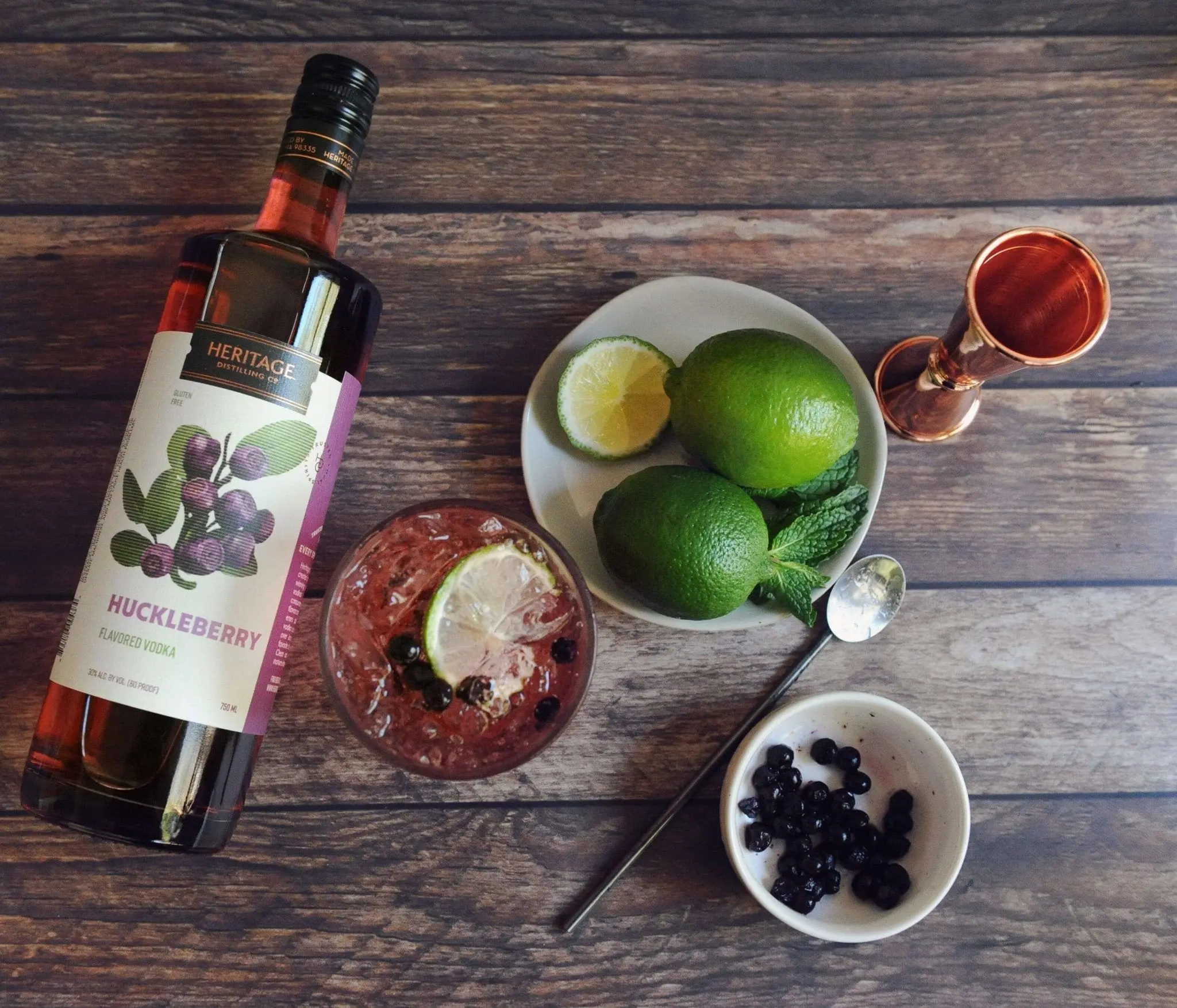 Heritage Distilling Co Huckleberry Flavored Vodka - Image 2