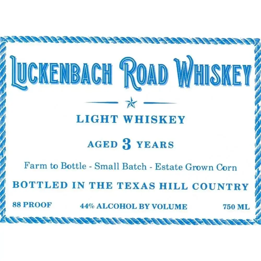 Luckenbach Road Light Whiskey - Image 2