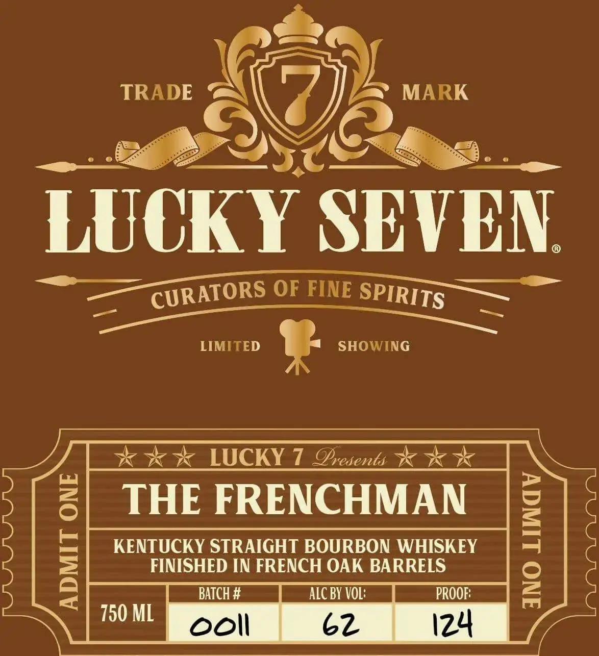 Lucky Seven The Frenchman Kentucky Straight Bourbon Whiskey