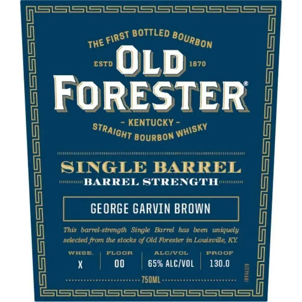 Old Forester Single Barrel Barrel Strength