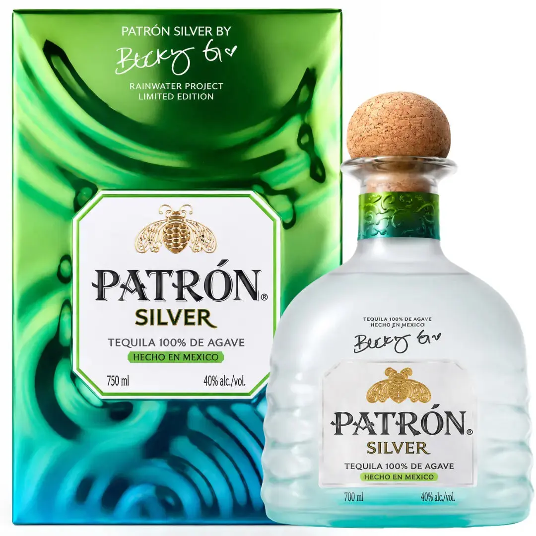 Patrón Silver Isla Urbana x Becky G Frosted Bottle Limited Edition Tequila 700mL