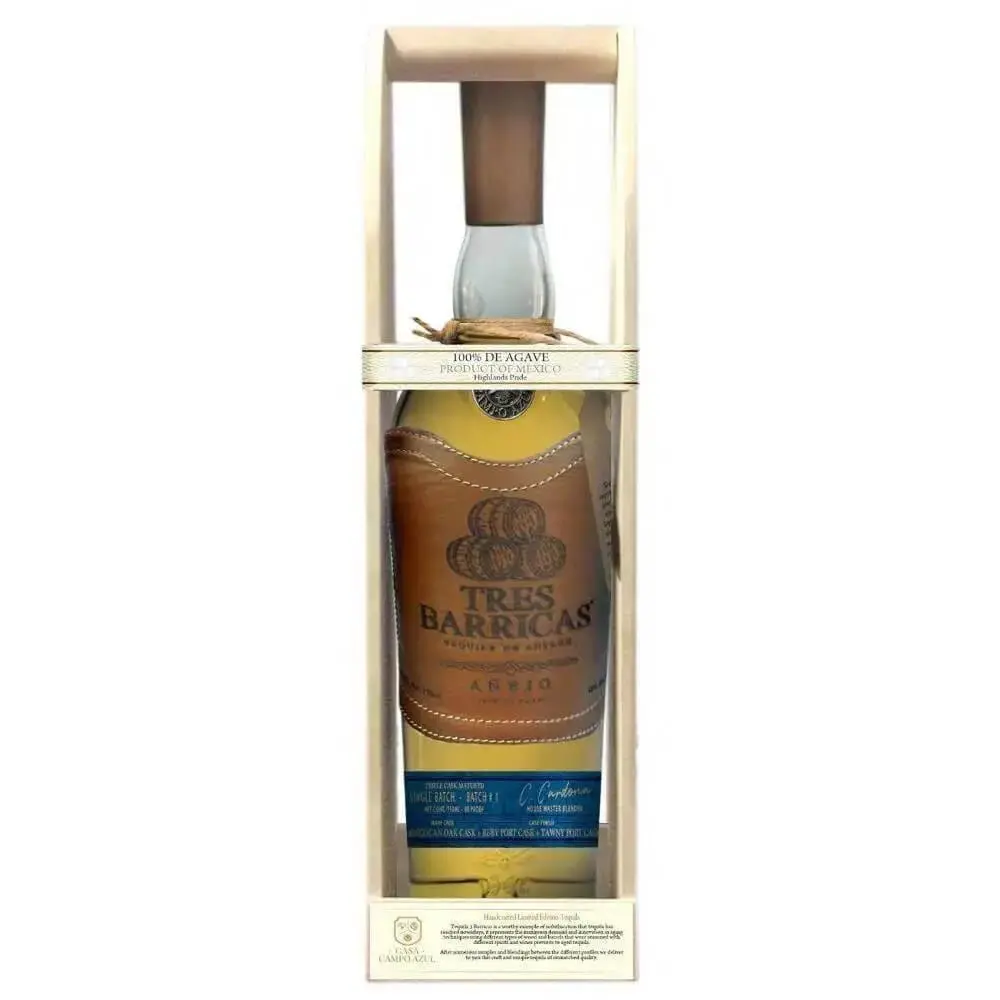 Tres Barricas 100% Agave Anejo Tequila