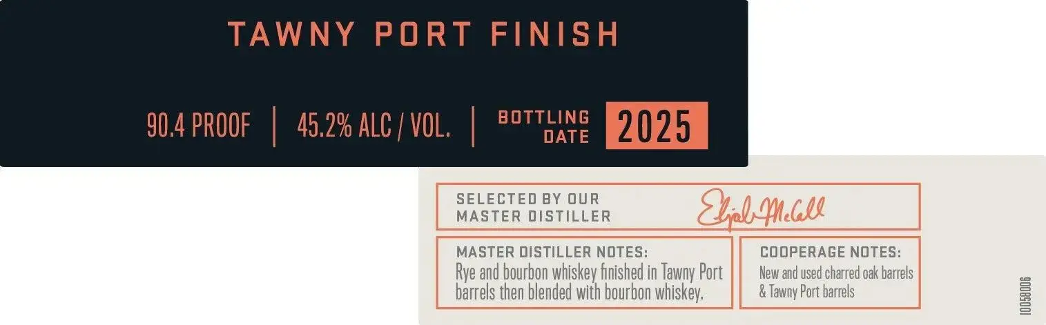 Woodford Reserve Distillery Series Tawny Port Finish 2025 Release