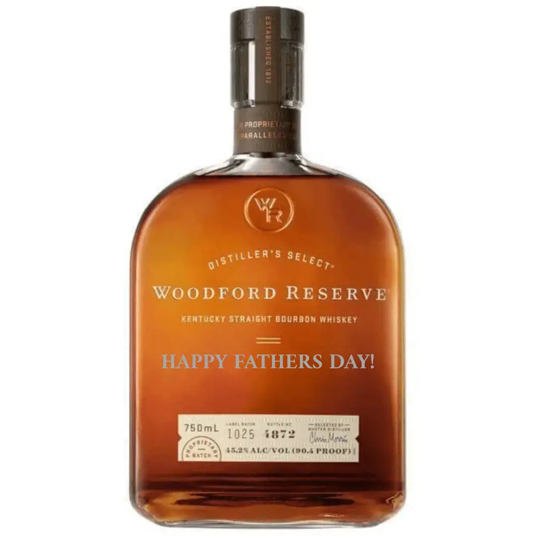 Woodford Reserve Bourbon "HAPPY FATHERS DAY!" Engraved Bottle